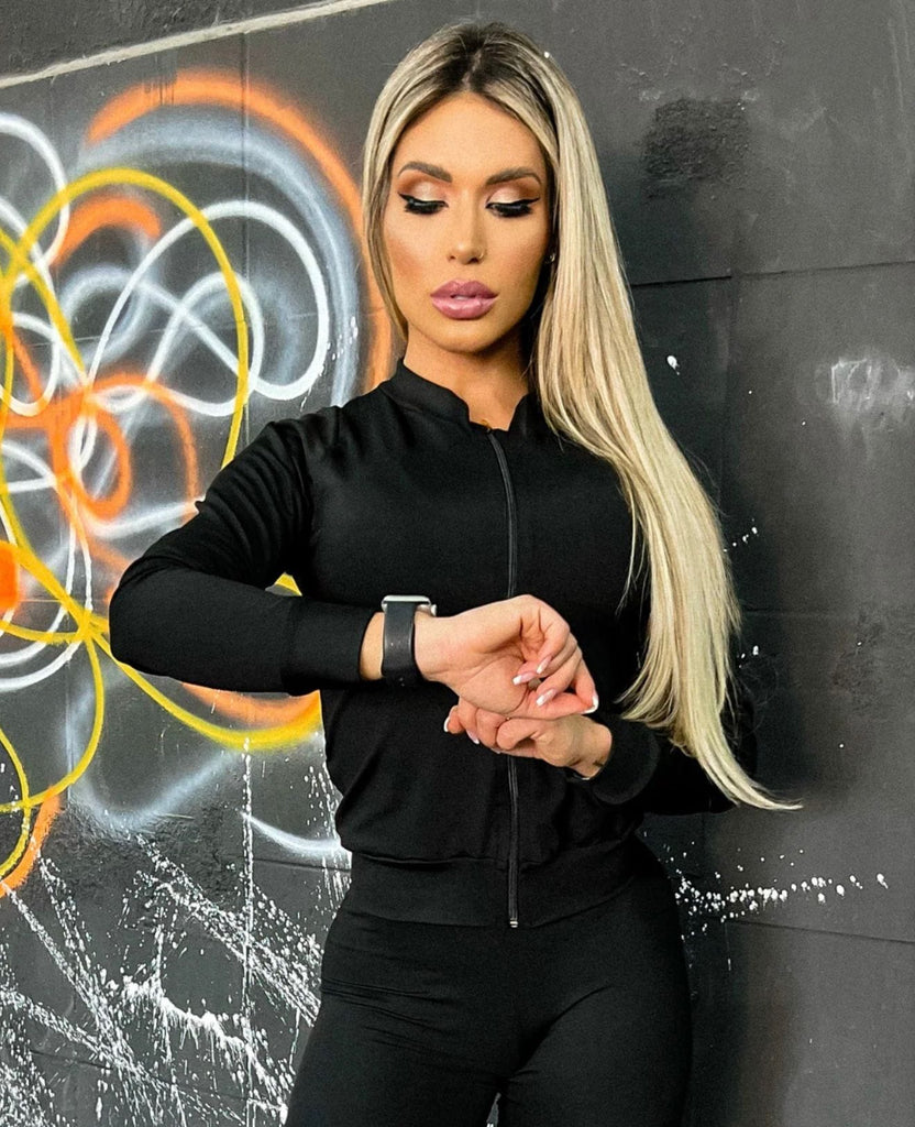 Corpo Bonito Black Dre Fitness Gym top casaco