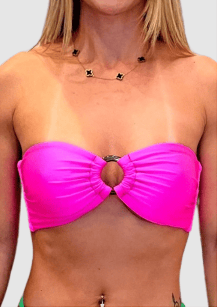 Corpo Bonito Swim Wear Top Hot Pink Bikini Top Morgana