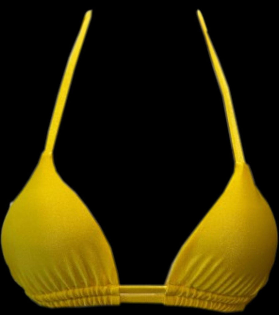 Corpo Bonito Swim Wear Top Yellow Bikini Top Lu