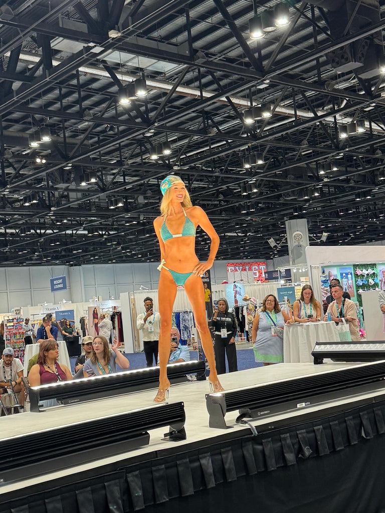 Corpo Bonito Wear Bottom Turquoise Lurex Bikini Bottom Luiza Tie-side