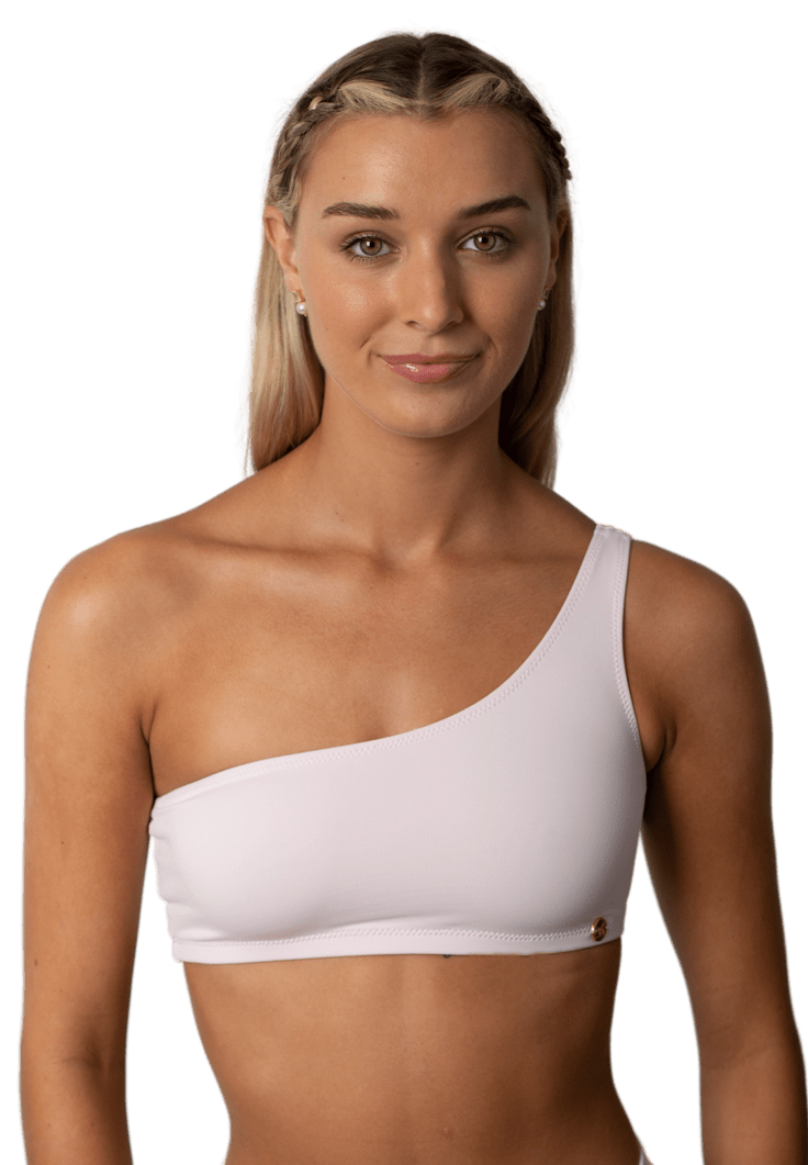 Baby Pink Bikini Top Candace Off-shoulder