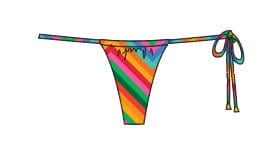 Corpo Bonito Wear Sets Bikini Top 05 Carol Bandeau Twist and Bikini Bottom Indio Tie Strings Bikini Set