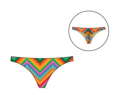 Corpo Bonito Wear Sets Bikini Top D Triangle and Bikini Bottom Lisa Scrunch Bikini Set